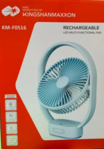 Rechargeable fan Multifunctional Led desk Table Fan KMF0516 Price in Bangladesh | resellKori