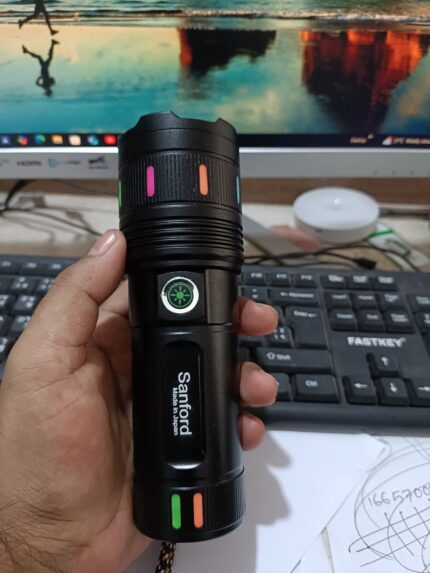 Sanford Super Bright Flashlight – White Laser LED Made in Japan 18650mAh battary Price in Bangladesh | resellKori