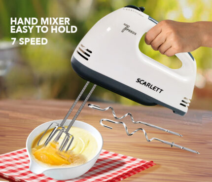 Scarlett - Electric Egg Beater and Mixer for Cake Cream - White Price in Bangladesh | resellKori