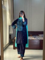 Sequence Embroidery Three Piece Price in Bangladesh | resellKori