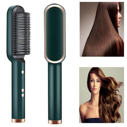 Simply Straight Hair Straightener Brush – Fast Heating, Adjustable Temperature & Travel-Friendly Price in Bangladesh | resellKori