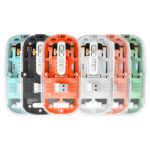 Transparent Magnetic Crystal Wireless Mouse Removable Cover Dual Bluetooth Mouse 3 Modes Connect 2.4G Wireless Mouse fit for iOS/Android/Windows Price in Bangladesh | resellKori