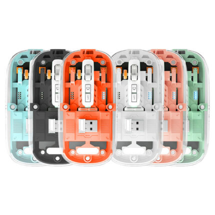 Transparent Magnetic Crystal Wireless Mouse Removable Cover Dual Bluetooth Mouse 3 Modes Connect 2.4G Wireless Mouse fit for iOS/Android/Windows Price in Bangladesh | resellKori