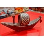 Wooden Boat Showpiece/ Nowka / width 5.5 inchi Chocolate Color-1 Piece Price in Bangladesh | resellKori