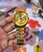 💥💥 Bindbond Watch Golden ছেলেদের ঘড়ি গিফট বক্স এক্সট্রা ব্যাটারি সহ ( অরিজিনাল বাটারফ্লাই লক)💥💥 Price in Bangladesh | resellKori